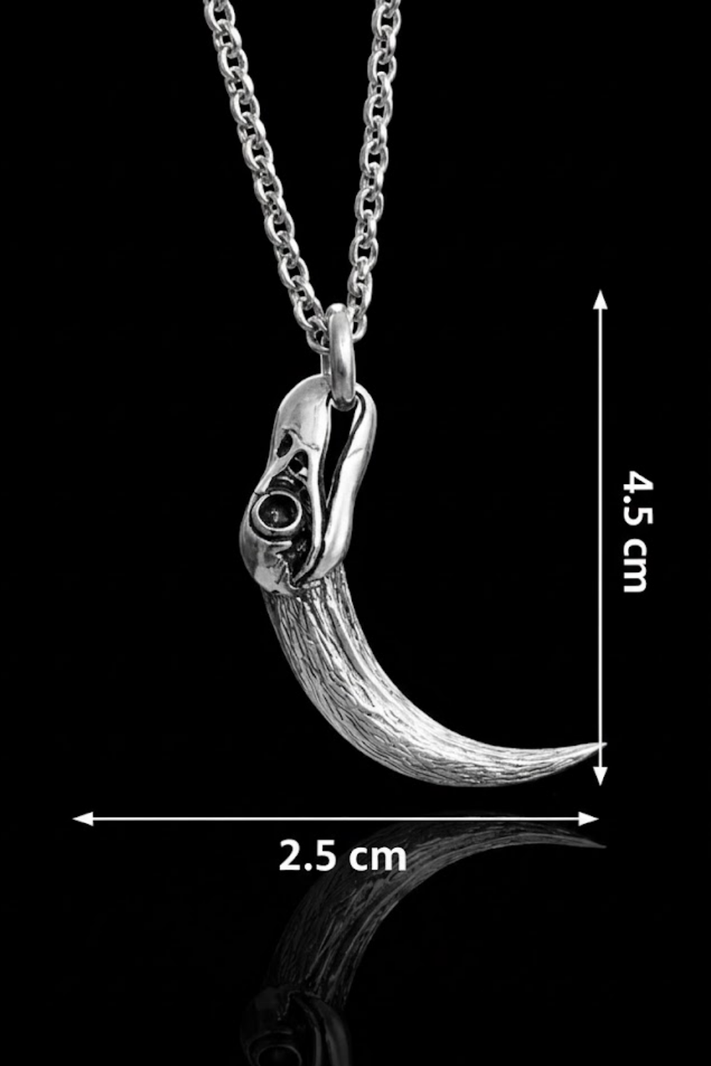 Collar Cabeza de Cuervo | Símbolo de Sabiduría, Transformación y Misterio | Hecho a mano en Plata 925, Baño de Oro 24K, Bronce