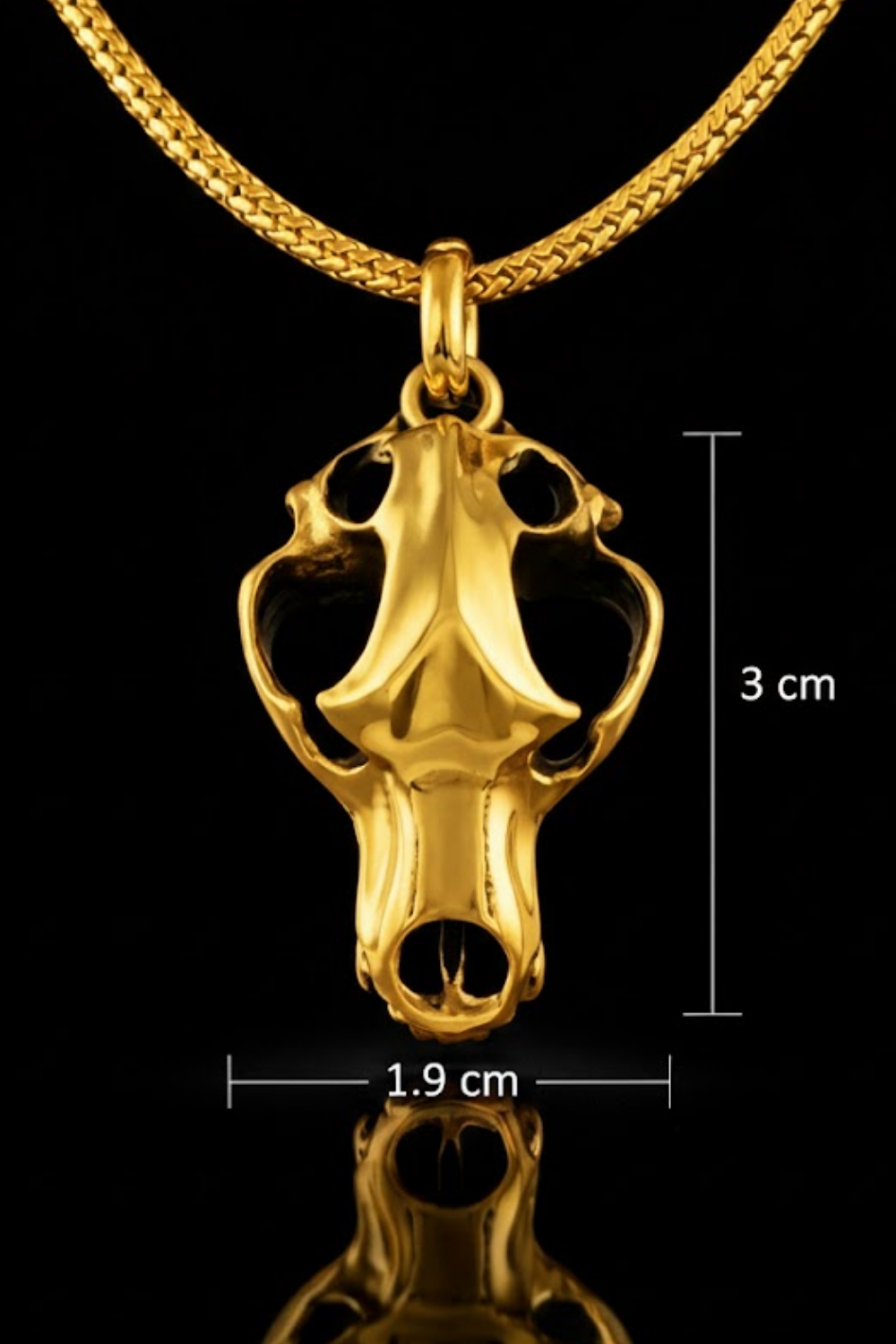 Bear Skull Necklace – Bronze & Silver-Plated Finish | Limited Edition