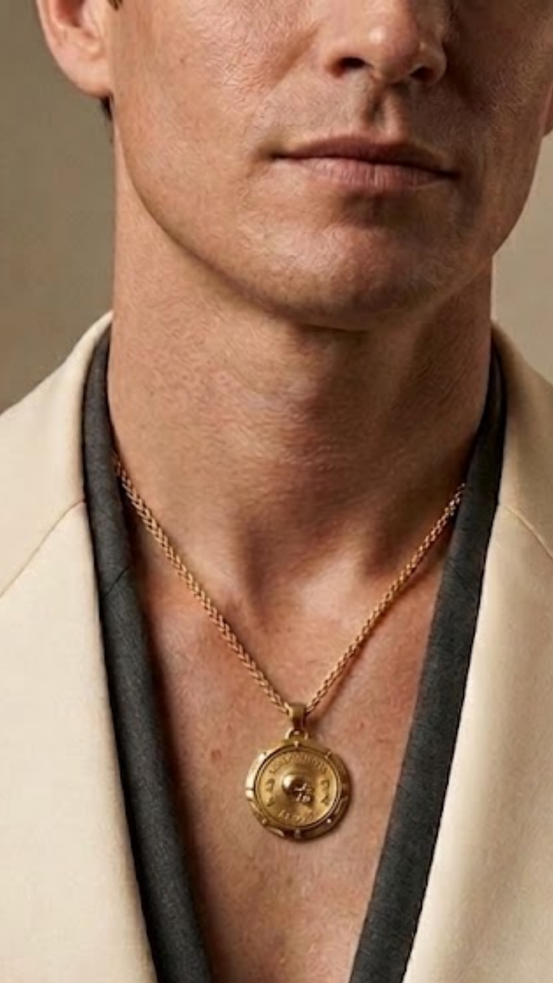Memento Mori Necklace - Dual Metal Pendant | Handmade in 18k Gold | Symbol of Life, Death & Awareness