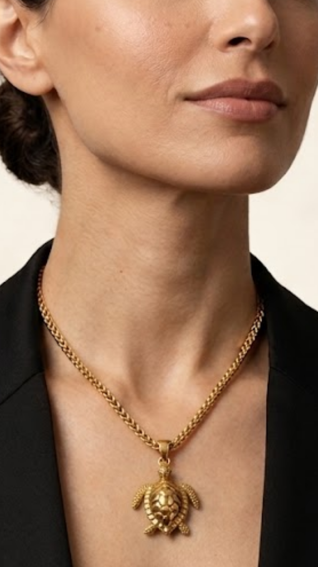 Turtle Necklace | Handmade in 18K Gold | Symbol of Wisdom, Longevity & Protection