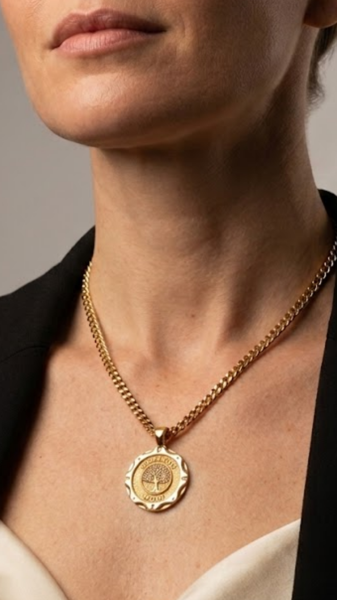 Collar espiritual, collar personalizado, bronce, plata esterlina, collar de oro de 24 km, collar de caballos