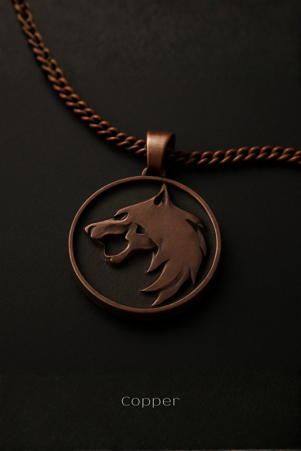 The Witcher Necklace | Symbol of Power, Instinct & Protection | Handmade Medallion in 925 Sterling Silver, 24k Gold Plated, Bronze
