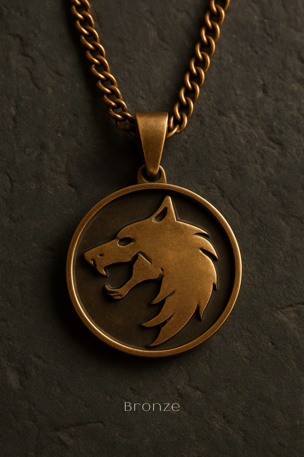 The Witcher Necklace | Symbol of Power, Instinct & Protection | Handmade Medallion in 925 Sterling Silver, 24k Gold Plated, Bronze