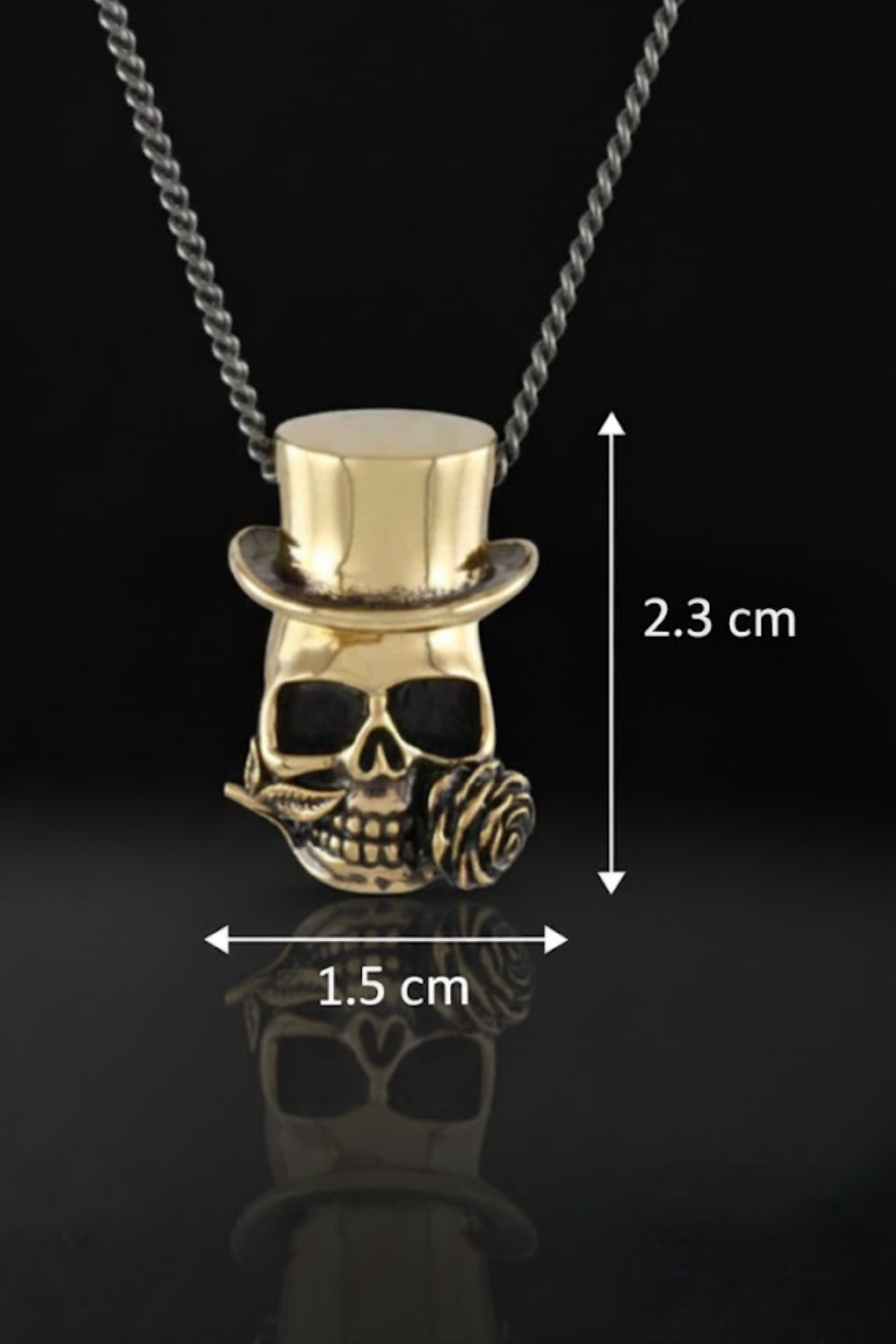 Baron Samedi Necklace – Symbolic Bronze & Silver-Plated Finish | Limited Edition