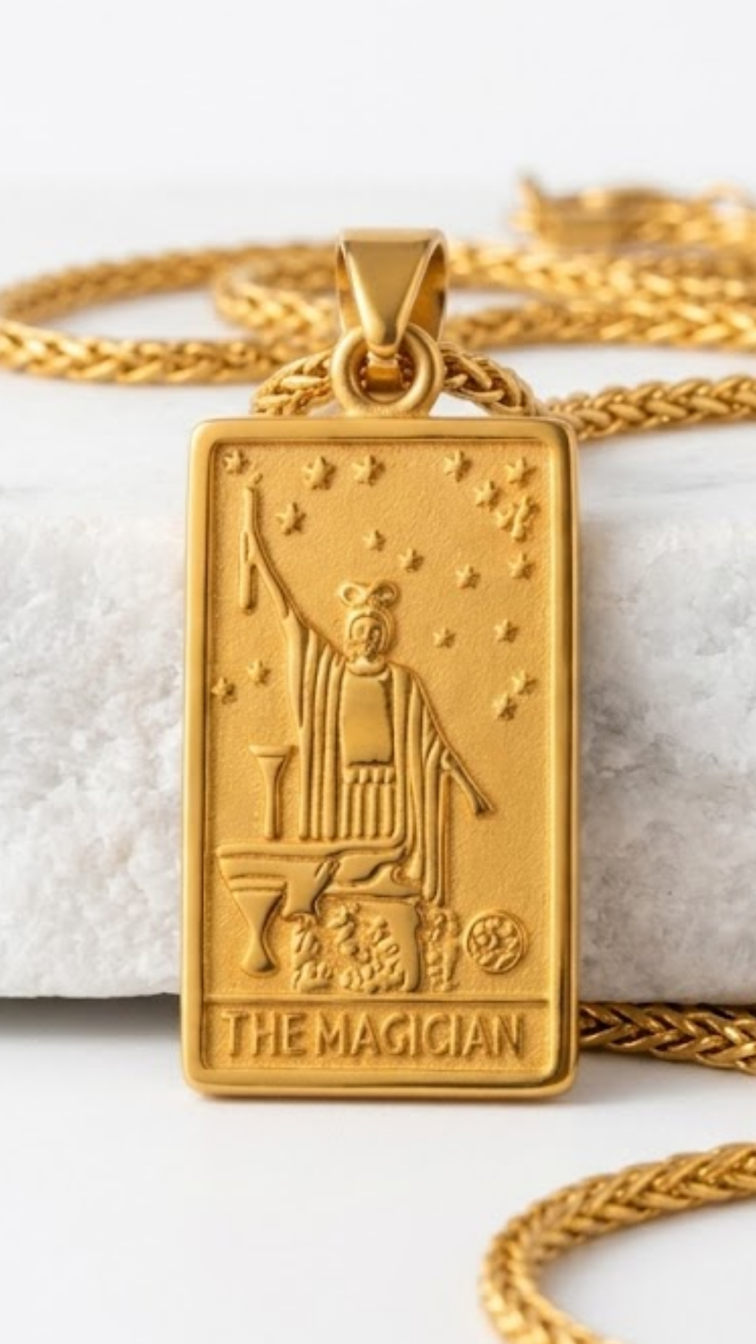 Magician Tarot Necklace | Handmade in 18K Gold | Symbol of Power & Manifestation