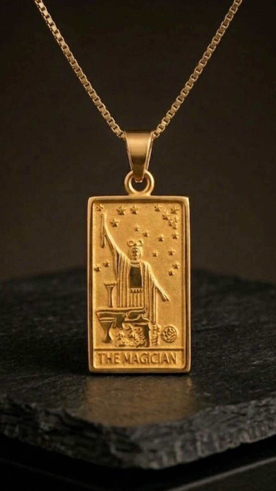 Magician Tarot Necklace | Handmade in 18K Gold | Symbol of Power & Manifestation