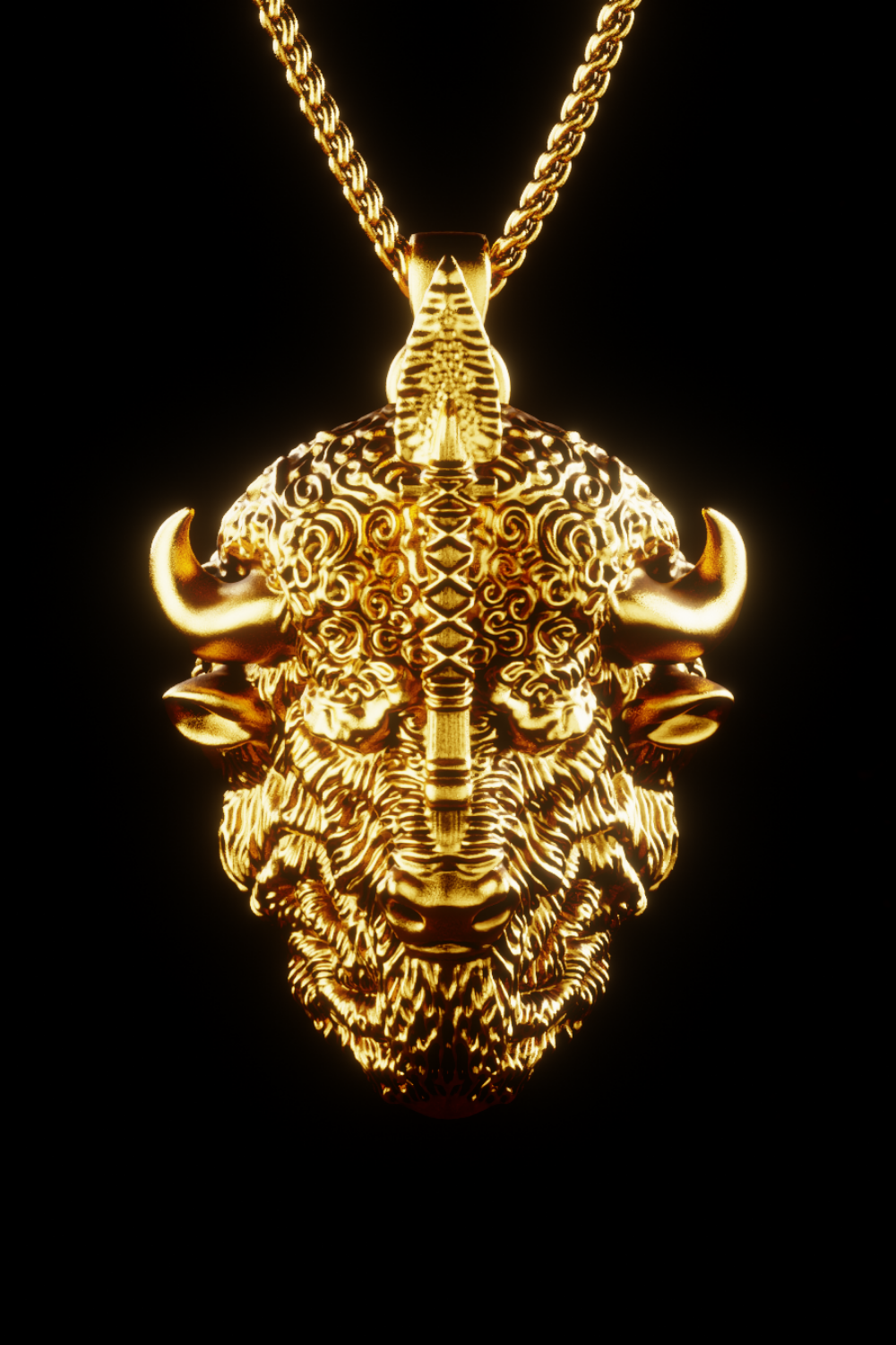 Taurus Necklace – Handmade Zodiac Amulet of Strength, Patience & Determination in 18K Gold