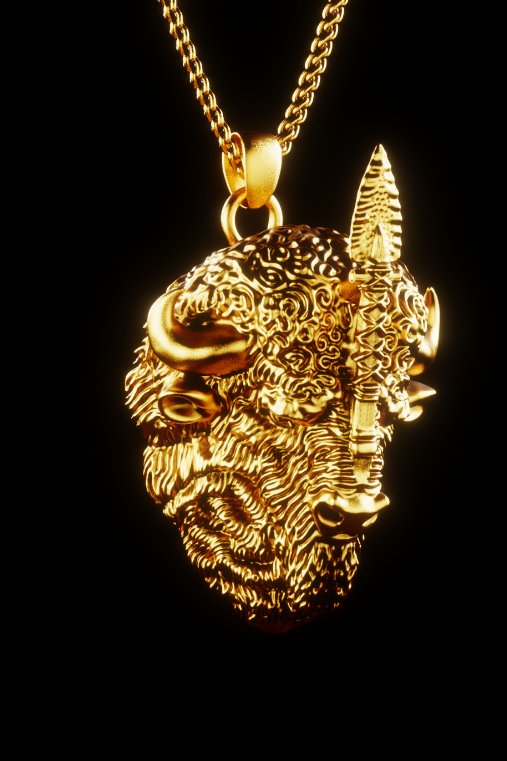Taurus Necklace – Handmade Zodiac Amulet of Strength, Patience & Determination in 18K Gold