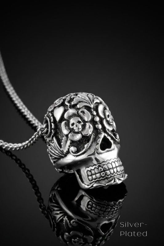 Collar Cabeza de Cuervo | Símbolo de Sabiduría, Transformación y Misterio | Hecho a mano en Plata 925, Baño de Oro 24K, Bronce