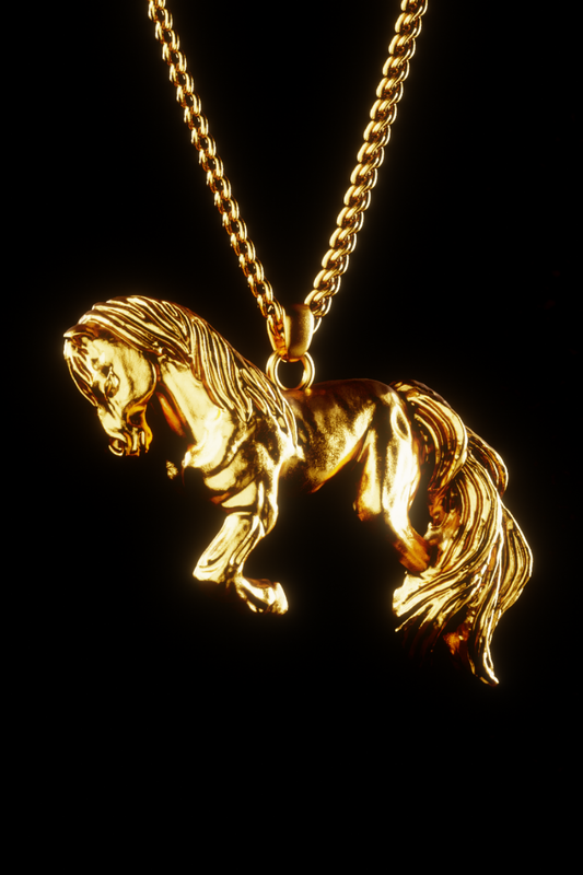 Collar de caballo al galope 