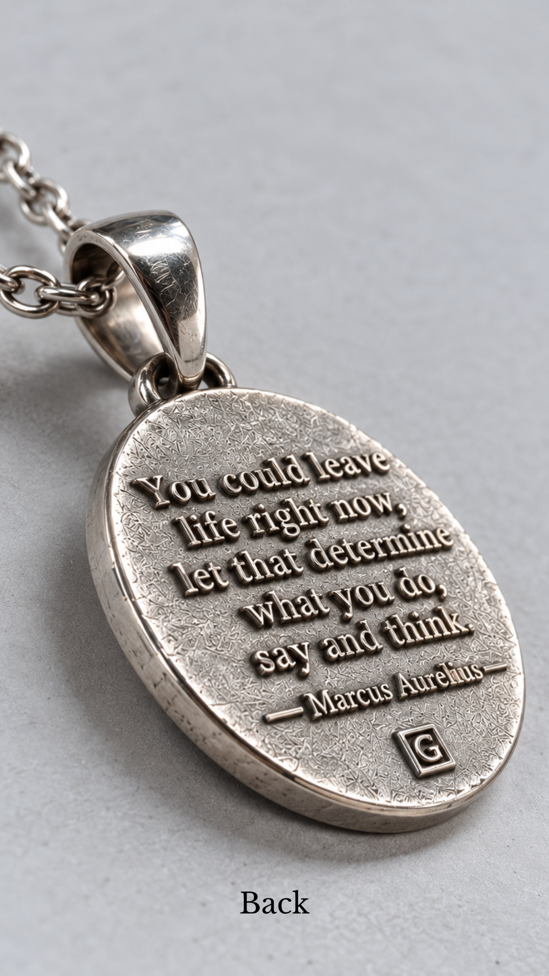 Collar Memento Mori - Colgante de metal dual | Símbolo de vida, muerte y conciencia | Hecho a mano en plata de ley 925 y bronce
