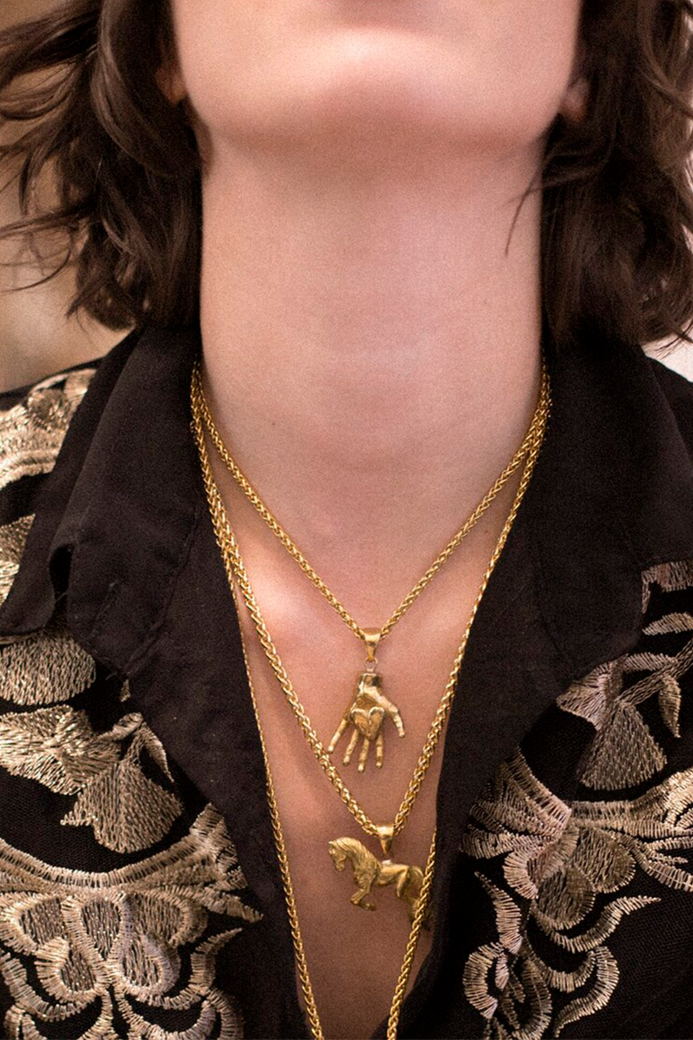 Collar de caballo al galope 