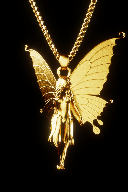 Virgo Necklace – Zodiac Astrology Pendant of Purity & Inner Strength in 18K Gold