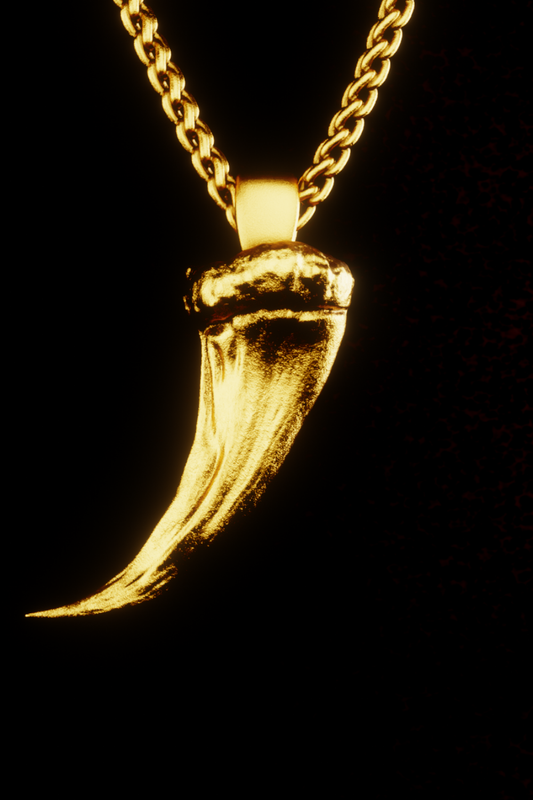 Wolf Claw Small Necklace – Courage, Instinct & Power | 18K Gold