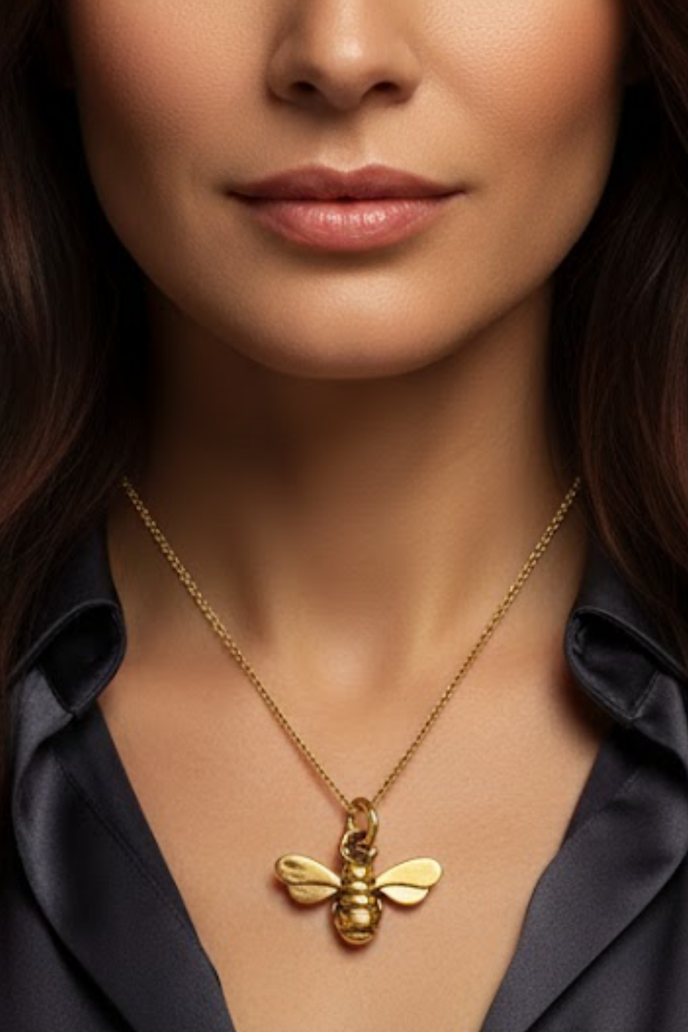 Collar Cabeza de Cuervo | Símbolo de Sabiduría, Transformación y Misterio | Hecho a mano en Plata 925, Baño de Oro 24K, Bronce