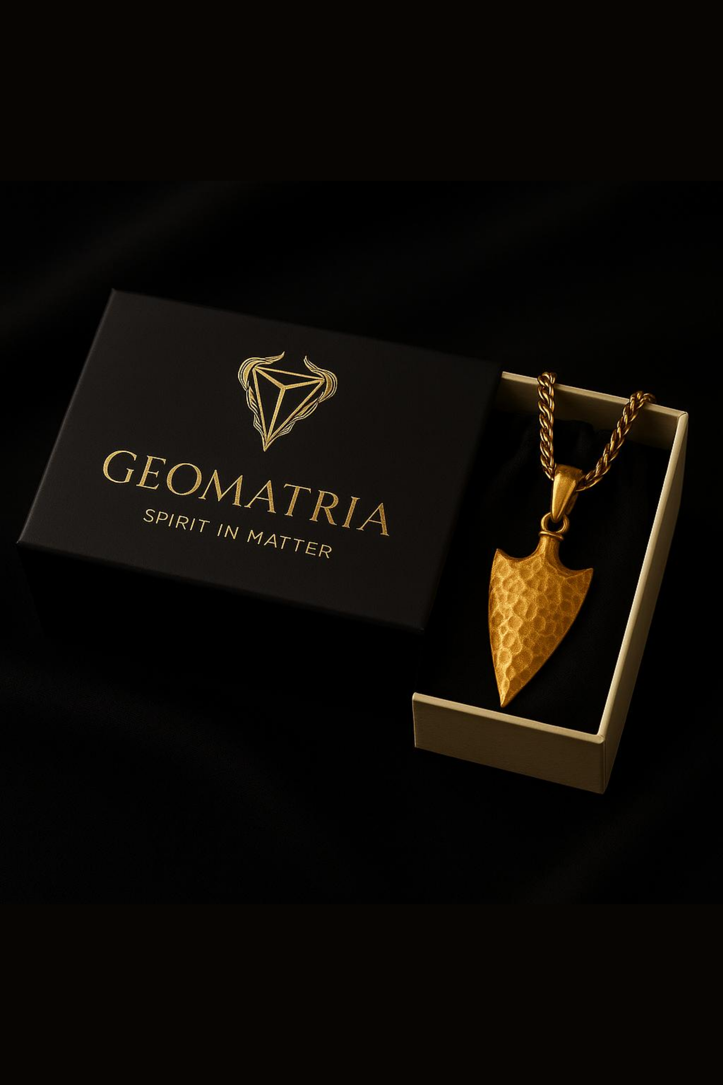 Made to Order:Warrior Arrow Pendant | Symbol of Courage & Focus | Sterling Silver, Bronze & 24K Gold Plated