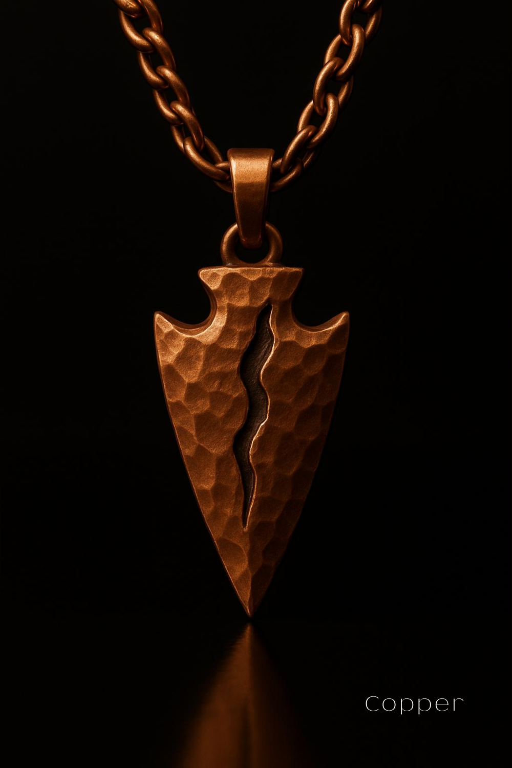 Made to Order: Cracked Arrow Amulet – Symbol of Strength & Resilience | Handmade in 925 Sterling Silver, Bronze & 24K Gold Plated