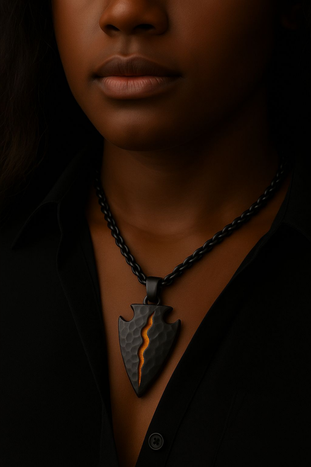 Made to Order: Cracked Arrow Amulet – Symbol of Strength & Resilience | Handmade in 925 Sterling Silver, Bronze & 24K Gold Plated