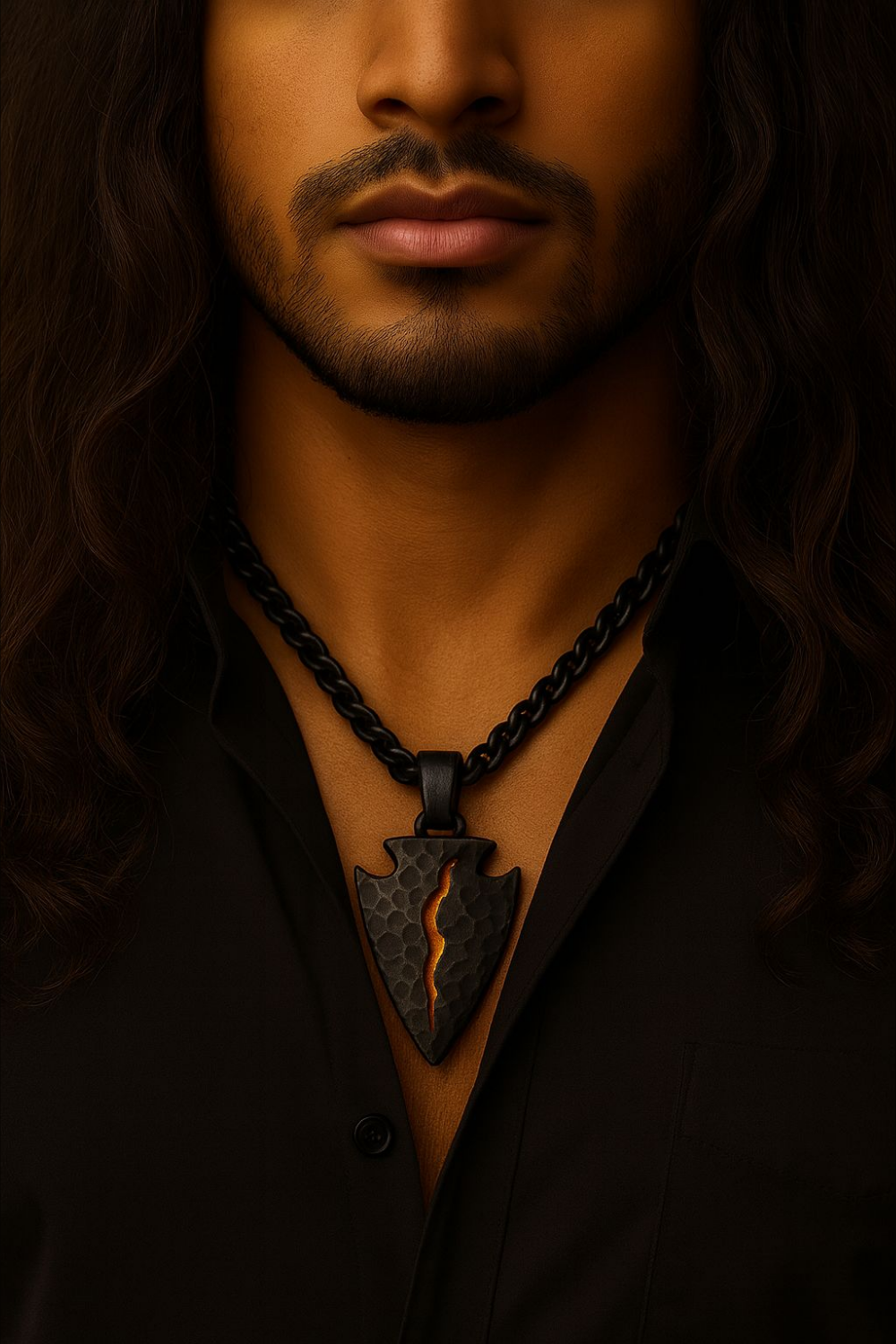 Made to Order: Cracked Arrow Amulet – Symbol of Strength & Resilience | Handmade in 925 Sterling Silver, Bronze & 24K Gold Plated