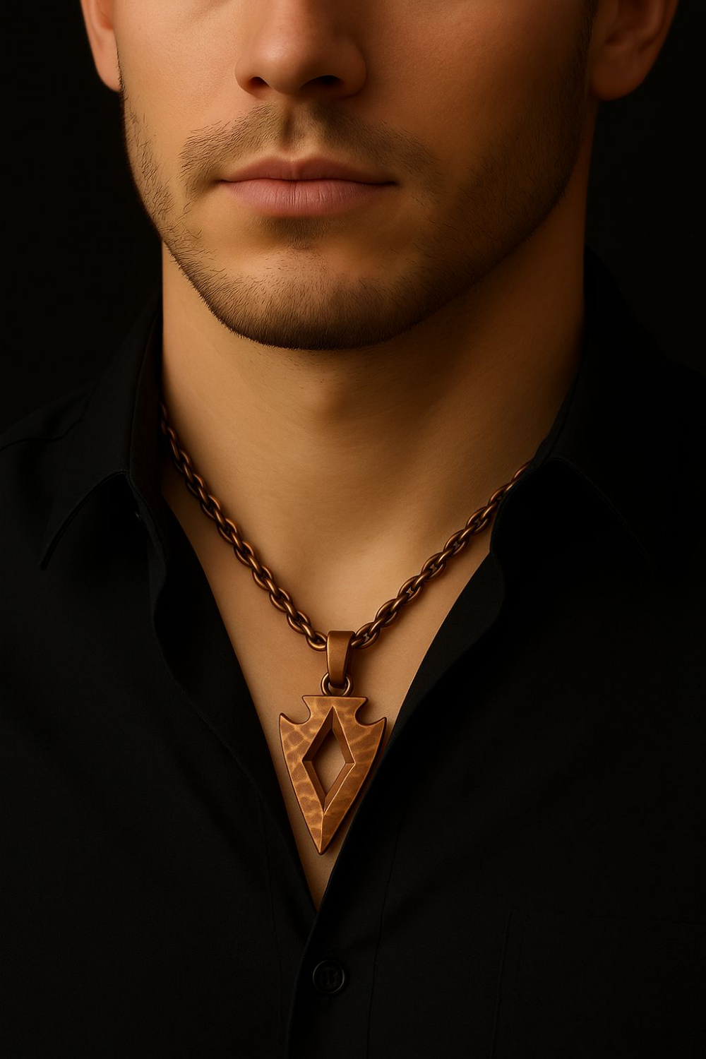 Made to Order: Diamond Core Arrow Necklace | Symbol of Strength & Purpose | Handmade in Sterling Silver, Bronze & 24K Gold Plated