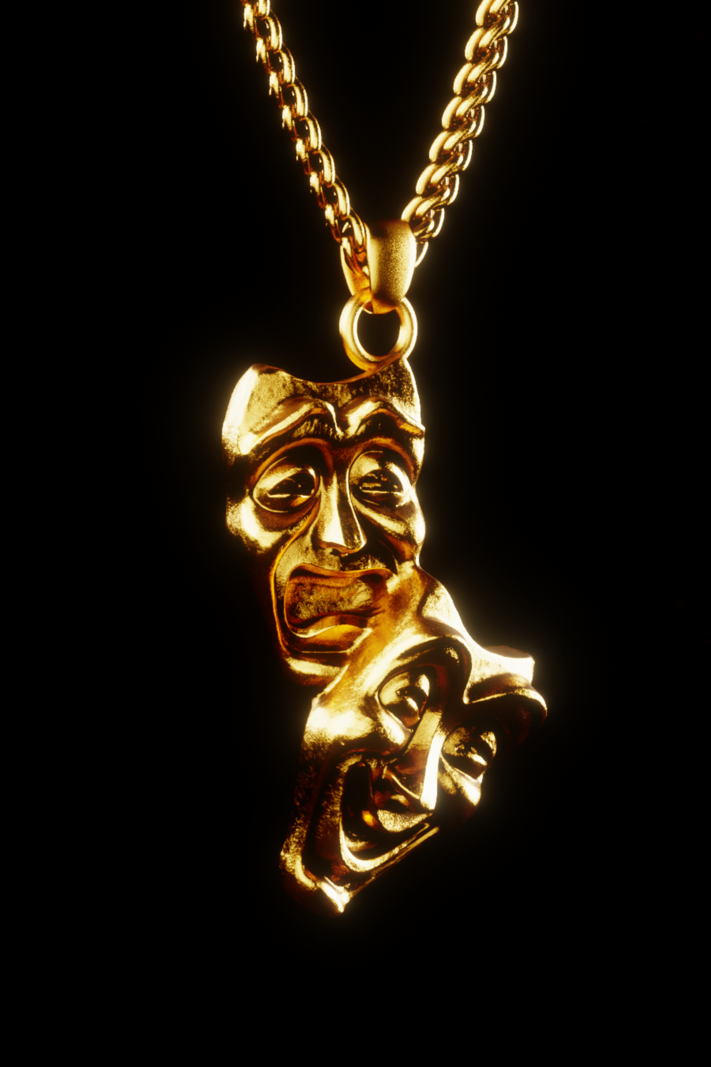 Collar de máscara de teatro