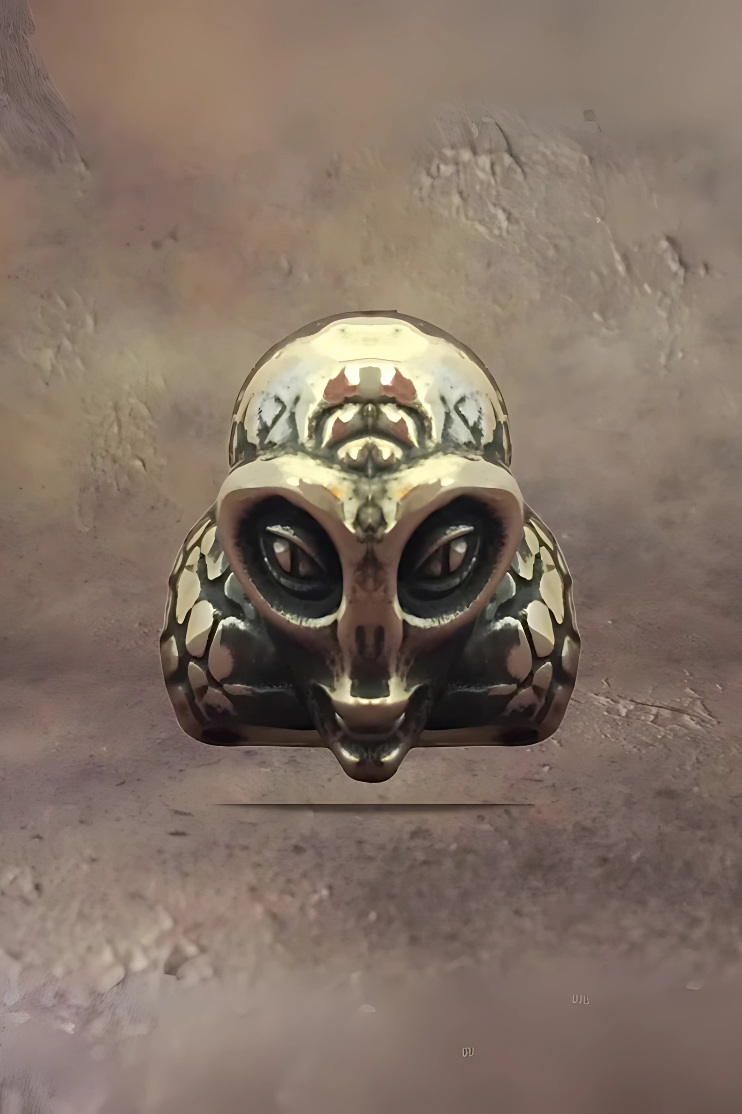 Anillo alienígena, anillo personalizable, bronce, plata esterlina, 24k dorado chapado, anillo ovni, anillo espacial