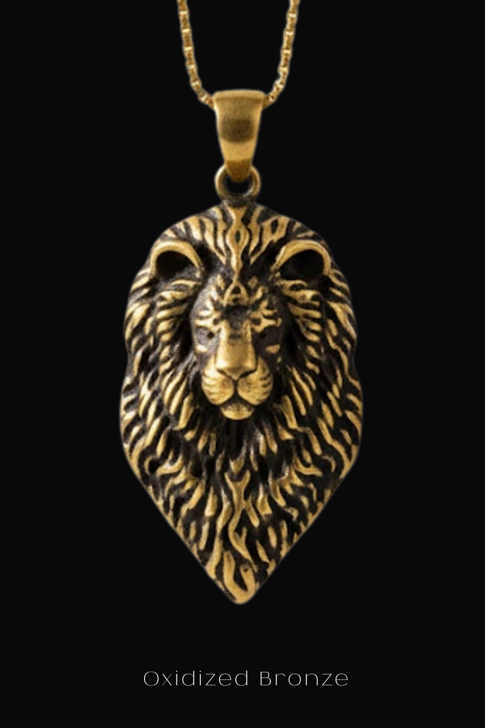 Collar de Leo Pequeño | Símbolo de Liderazgo Valiente | Hecho a mano en Plata 925, Baño de Oro de 24K, Cobre