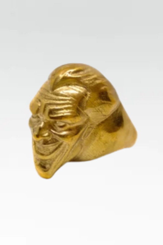 Handmade Joker Ring – Sterling Silver, Bronze & 24K Gold Plated | Inspired Comic Villain Jewelry