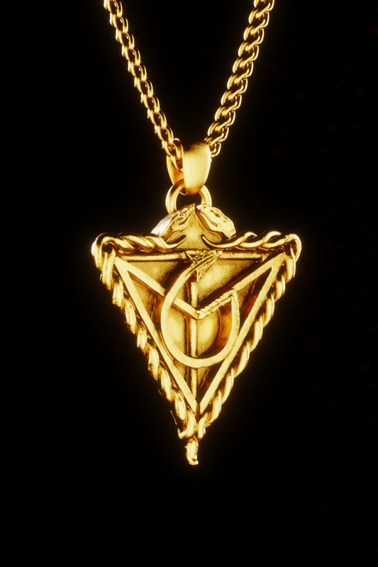 Divine Sacred Geometry Necklace | Handmade in 18k Gold | Spiritual Balance & Divine Energy