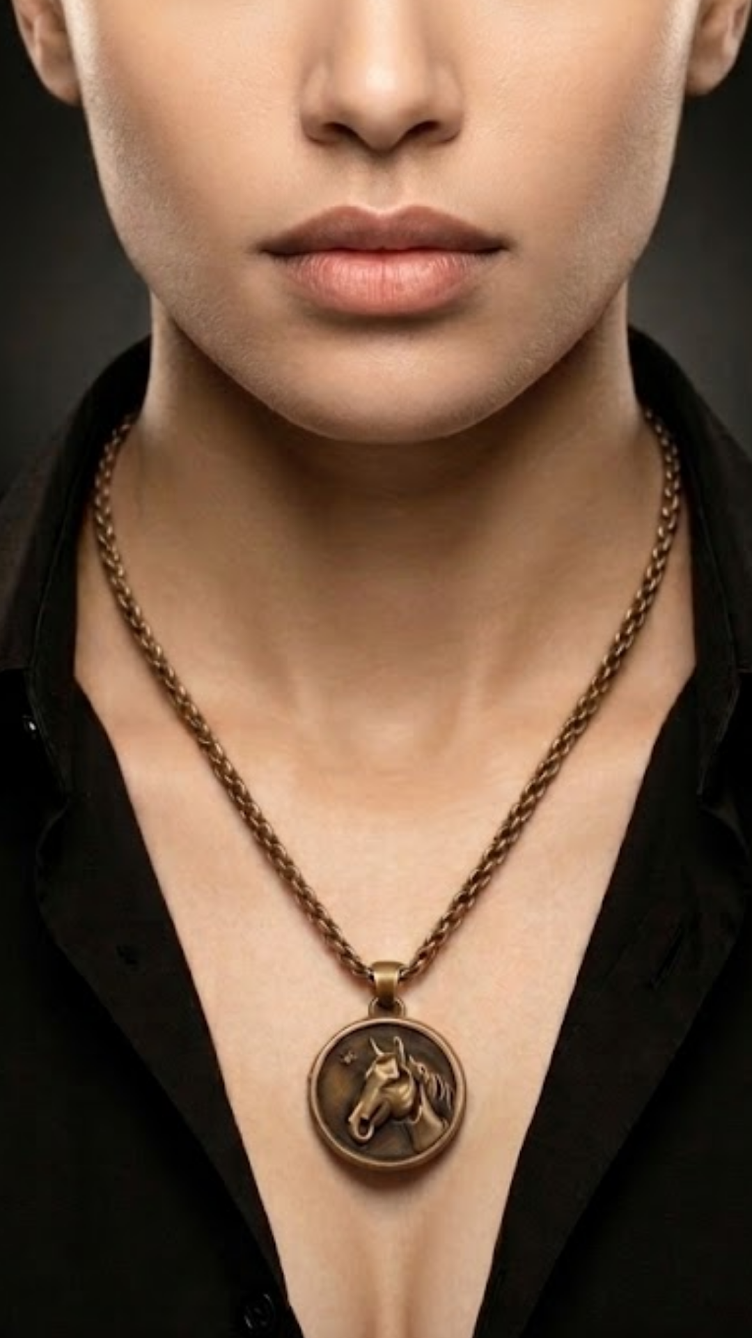 The Equestrian Locket Necklace | Guardian Steed | Handmade in 925 Sterling Silver, 24k Gold Plated, Copper