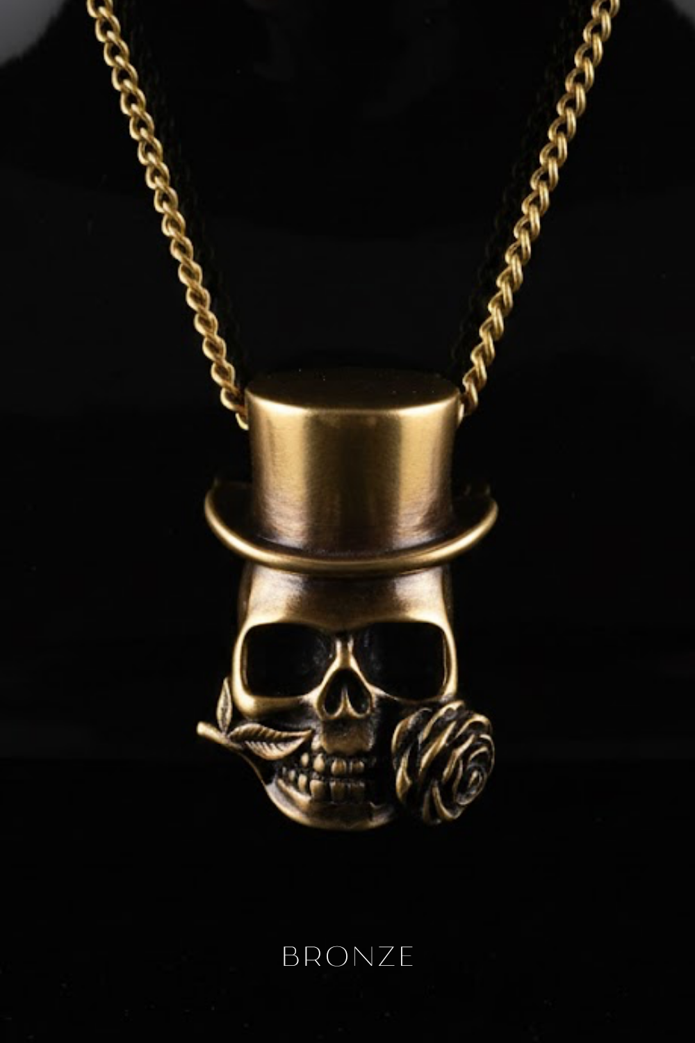 Baron Samedi Necklace – Symbolic Bronze & Silver-Plated Finish | Limited Edition