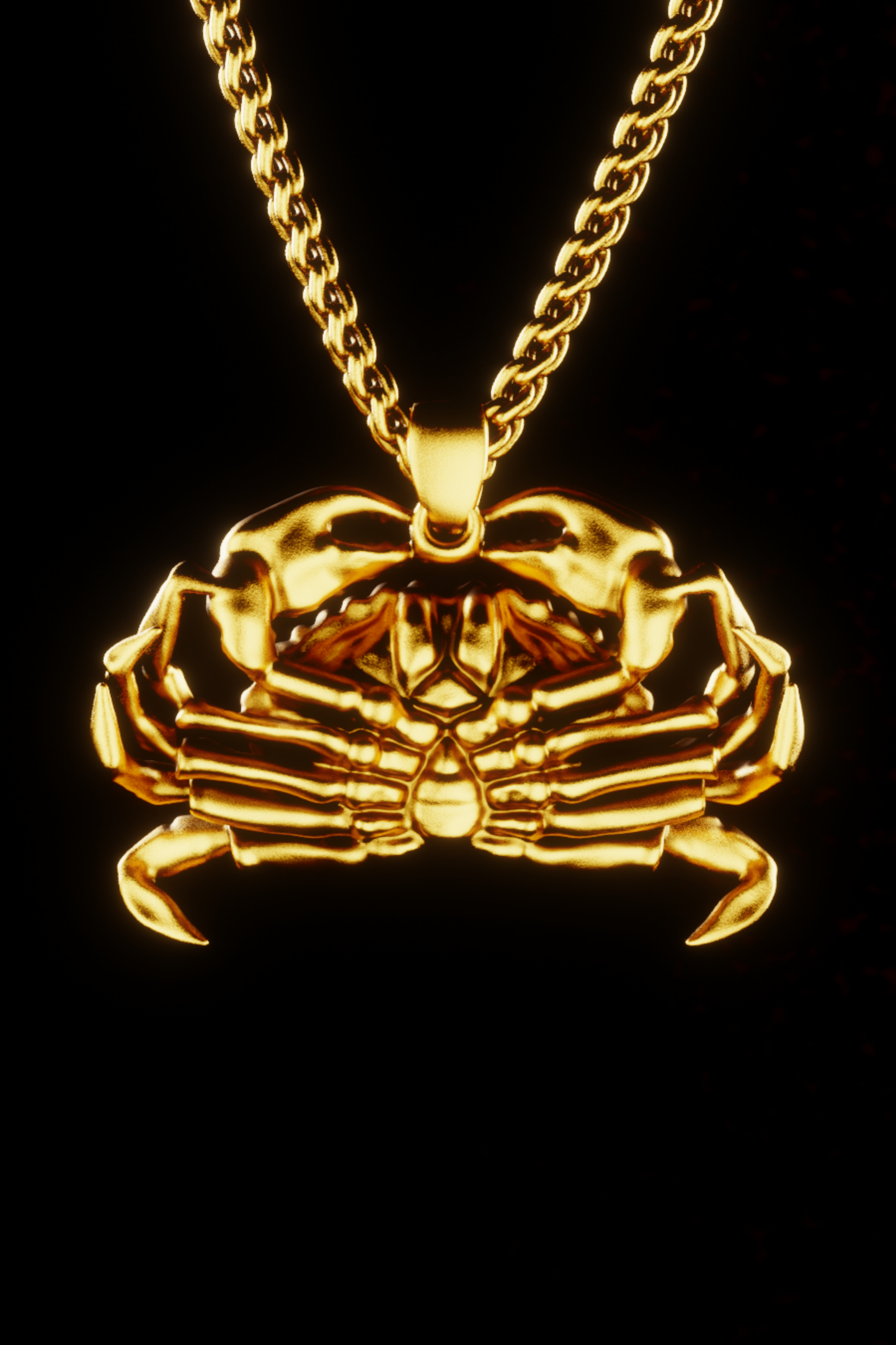 Collar del signo del zodíaco cáncer 