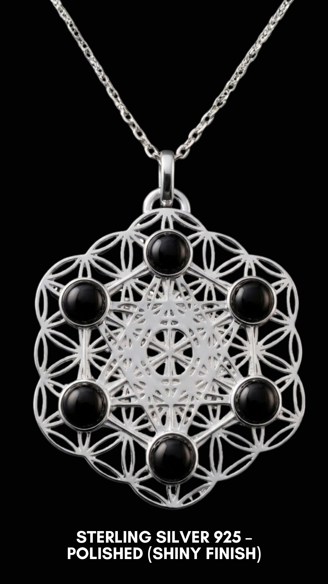 Collar Metatrón | Geometría Sagrada Hecha a Mano | Símbolo de Protección Divina y Expansión Espiritual | Plata de Ley 925, Bañado en Oro de 24K