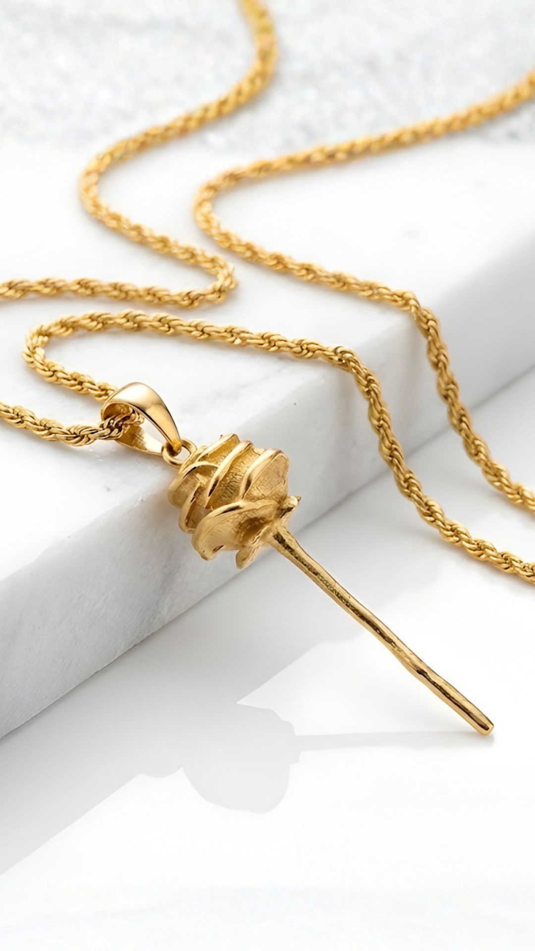 Rose Necklace – Symbol of Love, Beauty & Transformation | 18K Gold