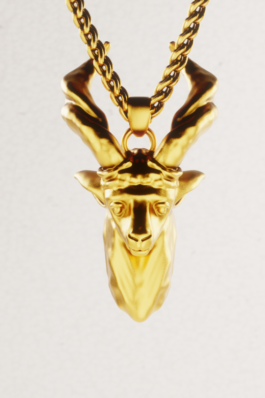 Capricorn Astrology Necklace – Empower Your Inner Determination, 18K Gold Handmade