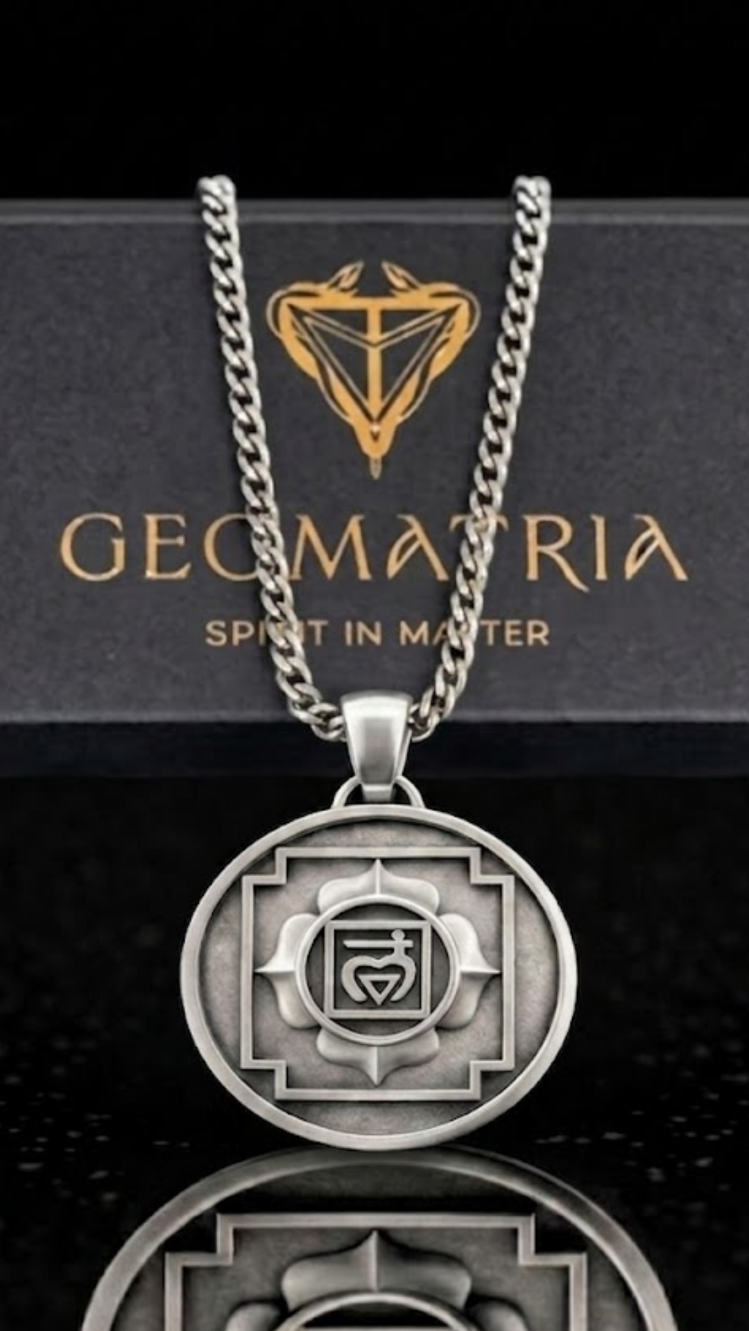 Anahata Yantra Necklace | Sacred Heart Chakra Pendant | Handmade in 925 Sterling Silver, 24K Gold Plated, Bronze (Copy)
