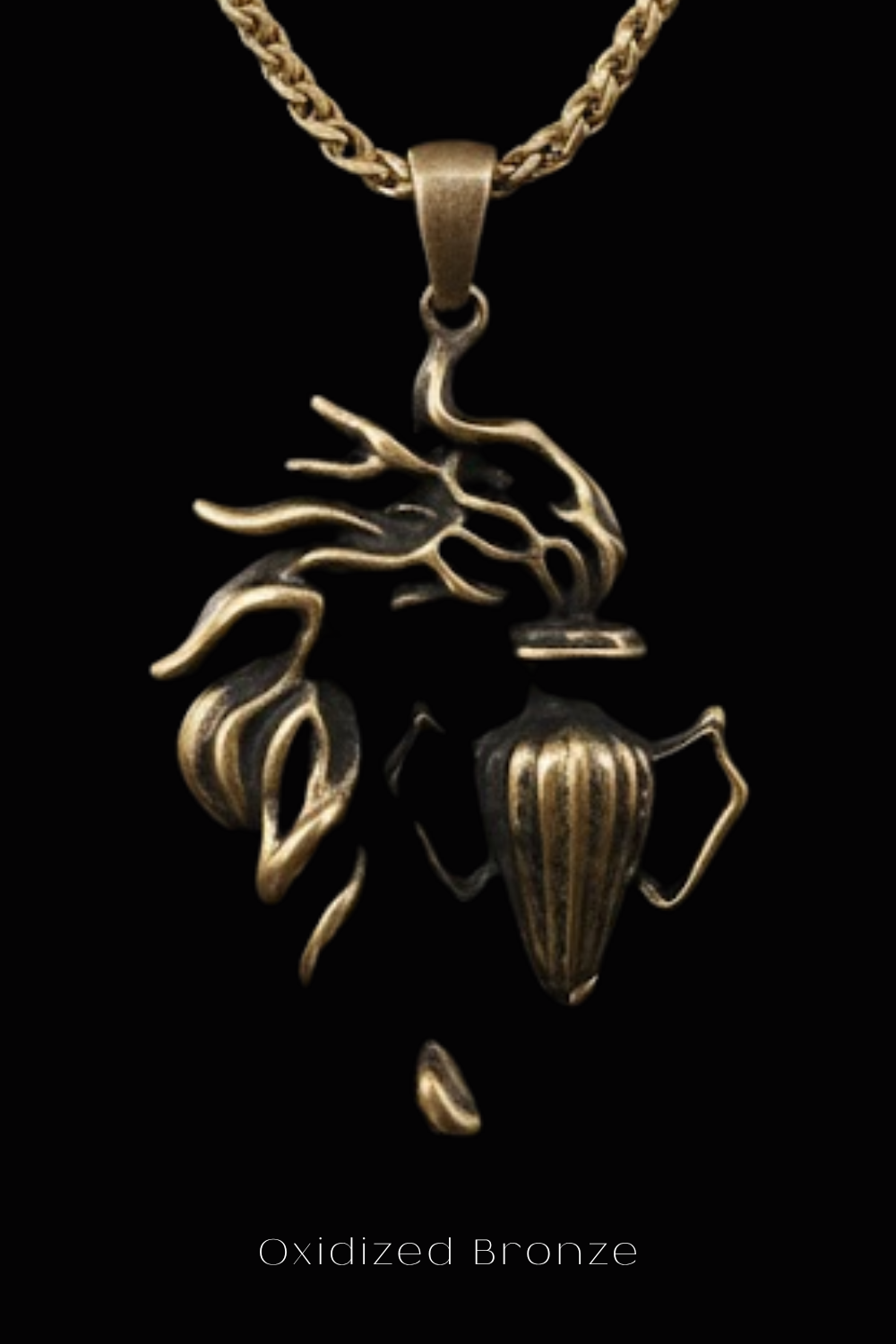 Aquarius Zodiac Necklace – Symbol of Creativity, Freedom & Originality | Meaningful Gift in Sterling Silver, Gold Plated, Bronze