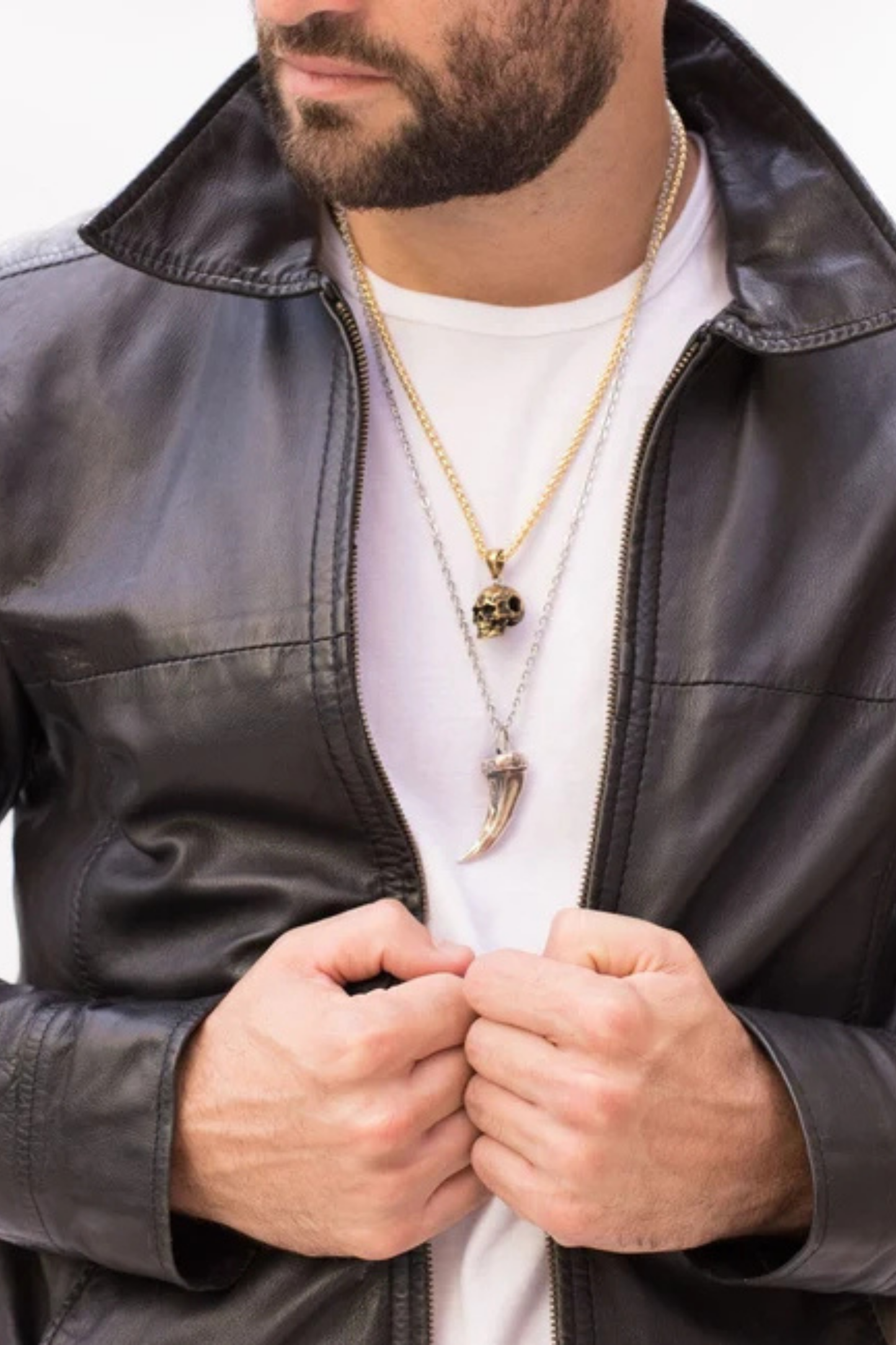 Wolf Claw Large Pendant – Handmade Symbolic Necklace of Power & Protection | 18K Gold