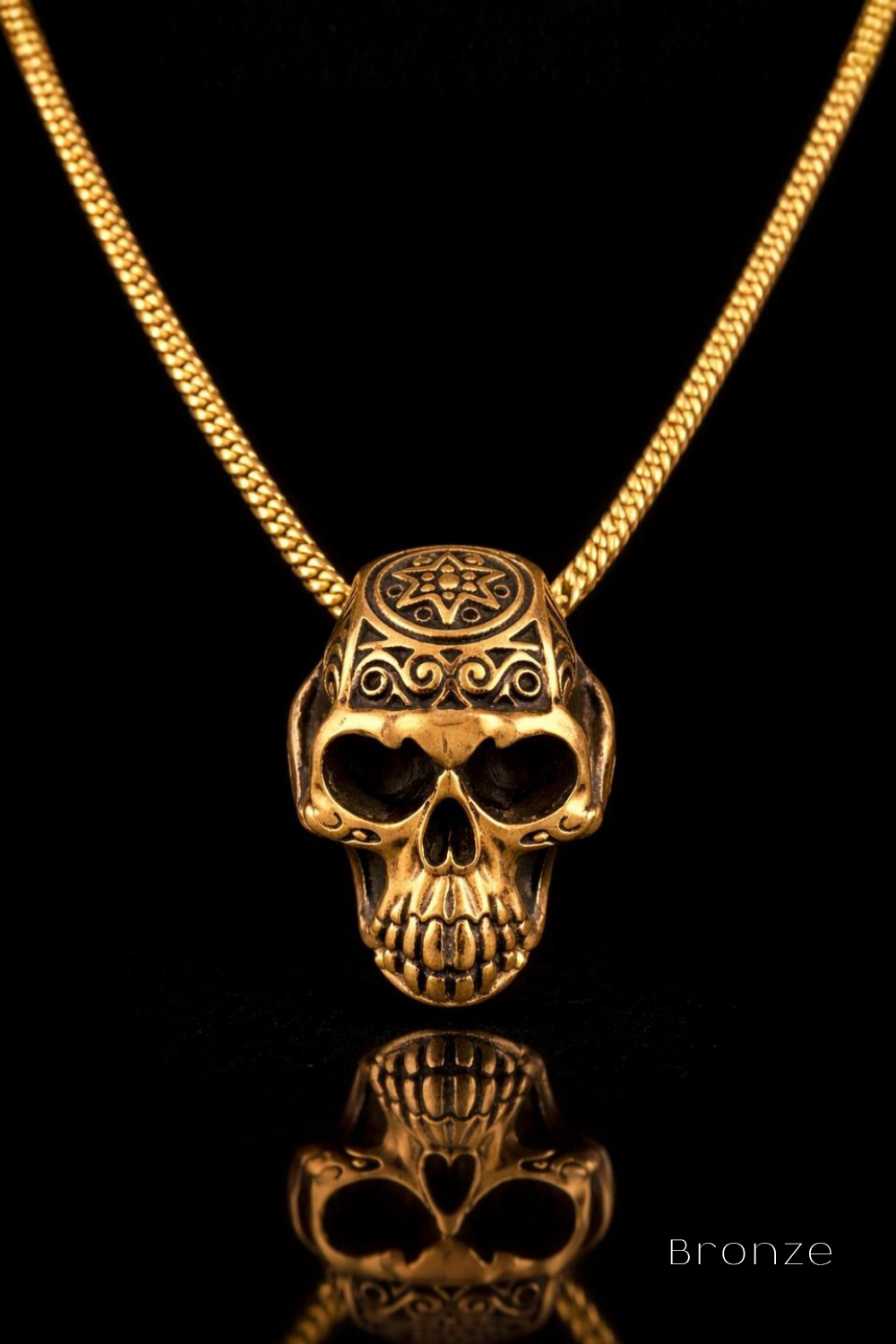 Monkey Skull Necklace – Bronze & Silver-Plated Finish | Limited Edition