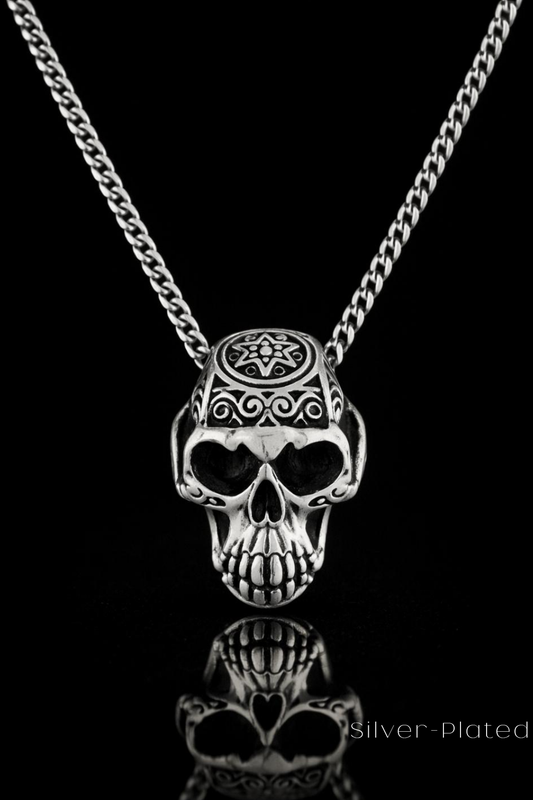 Collar Cabeza de Cuervo | Símbolo de Sabiduría, Transformación y Misterio | Hecho a mano en Plata 925, Baño de Oro 24K, Bronce
