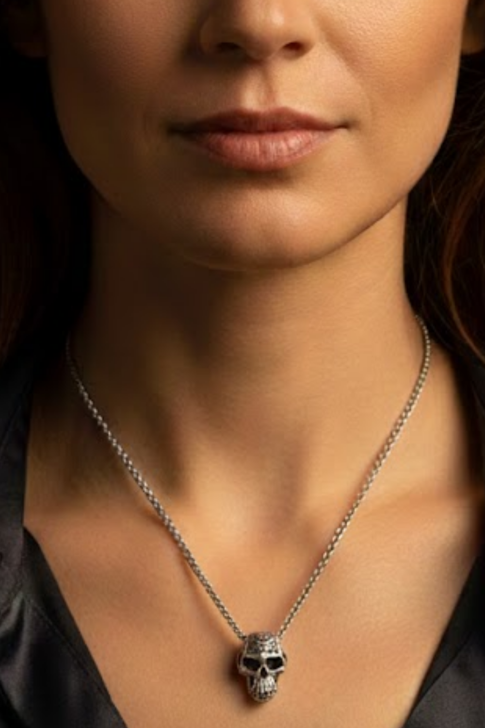 Monkey Skull Necklace – Bronze & Silver-Plated Finish | Limited Edition