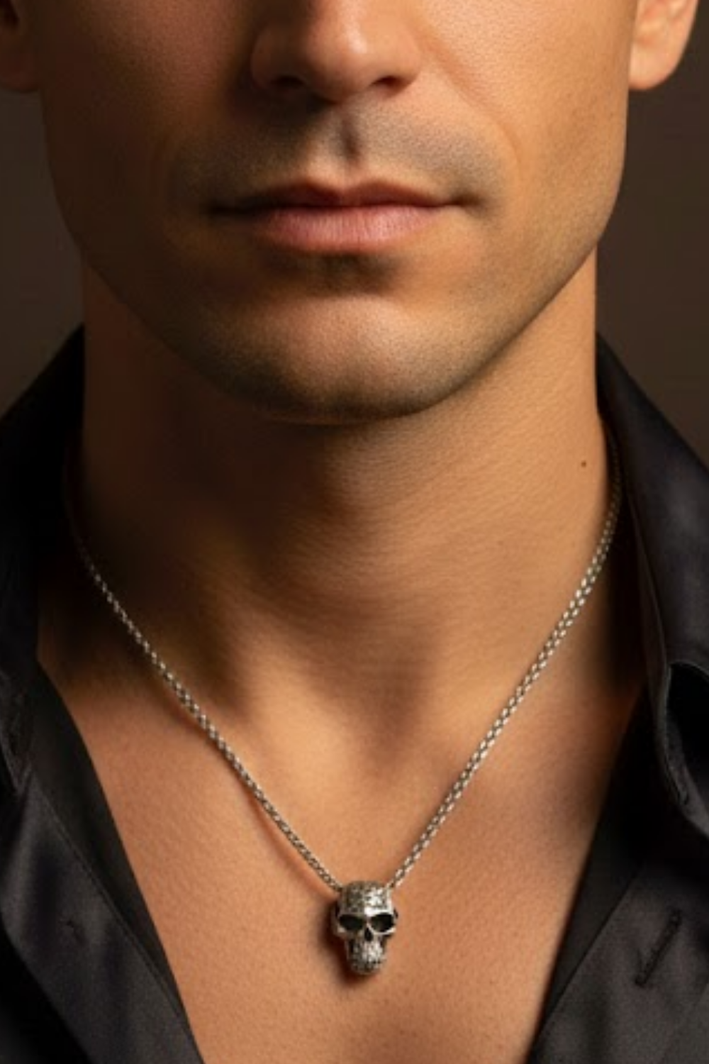 Monkey Skull Necklace – Bronze & Silver-Plated Finish | Limited Edition