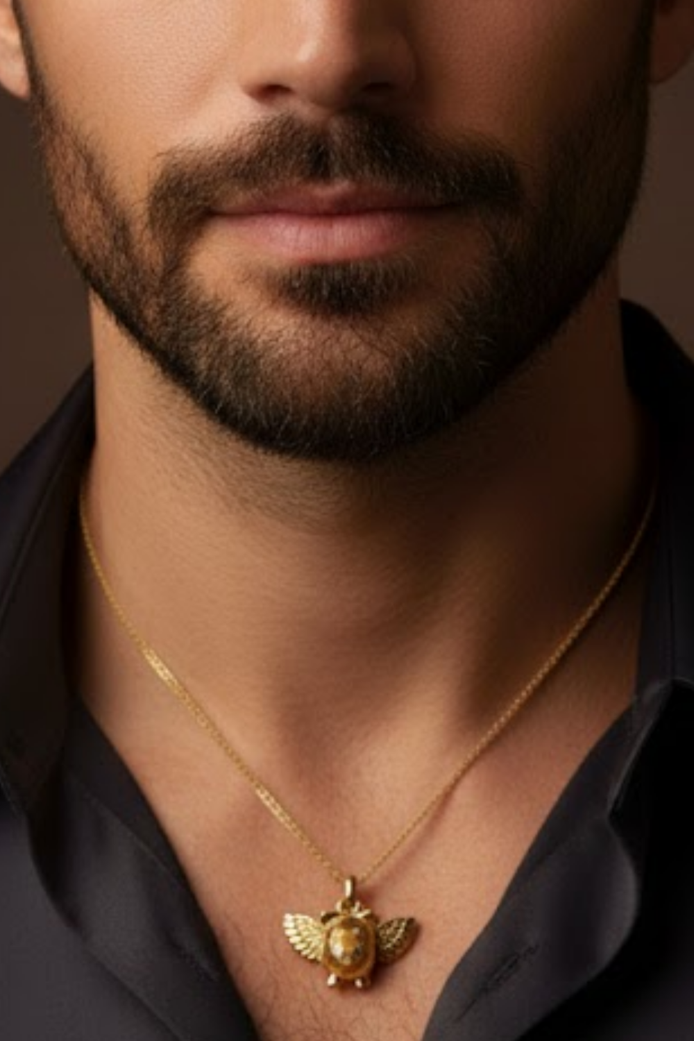 Winged Pig Necklace – Bronze & Silver-Plated Finish | Limited Edition