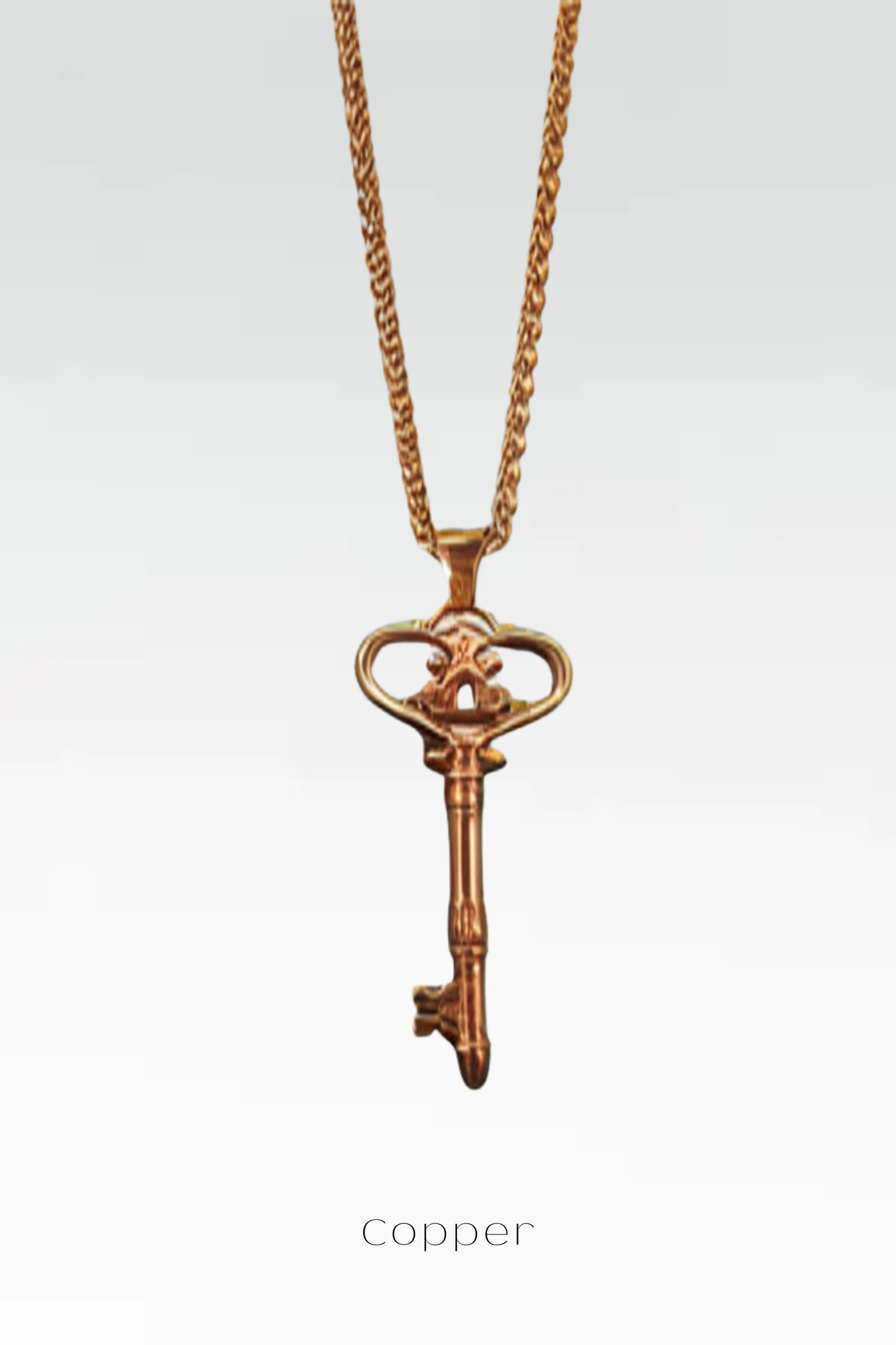 Key Necklace – Handmade Symbolic Pendant in Bronze, Sterling Silver, Copper & 24K Gold Plated | Jewelry of New Beginnings, Unisex Gift