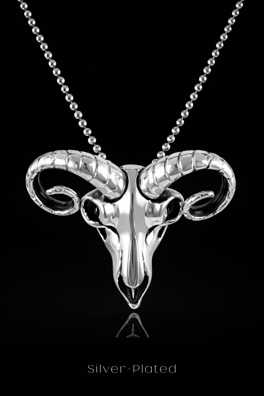 Ram Skull Necklace – Bronze & Silver-Plated Finish | Limited Edition