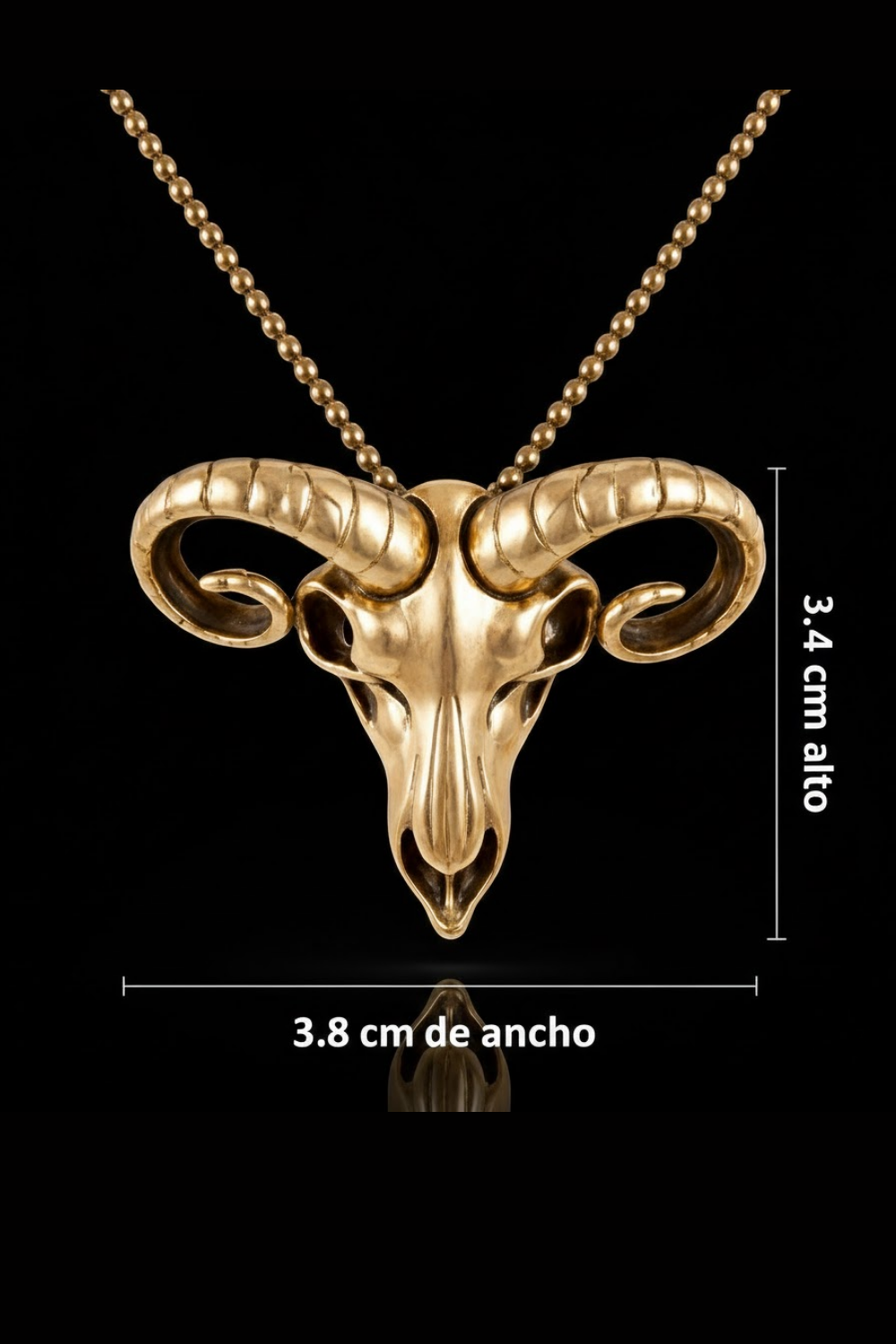 Ram Skull Necklace – Bronze & Silver-Plated Finish | Limited Edition