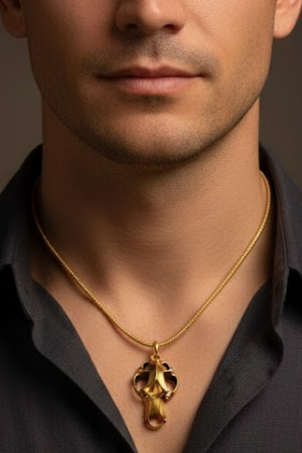 Bear Skull Necklace – Bronze & Silver-Plated Finish | Limited Edition
