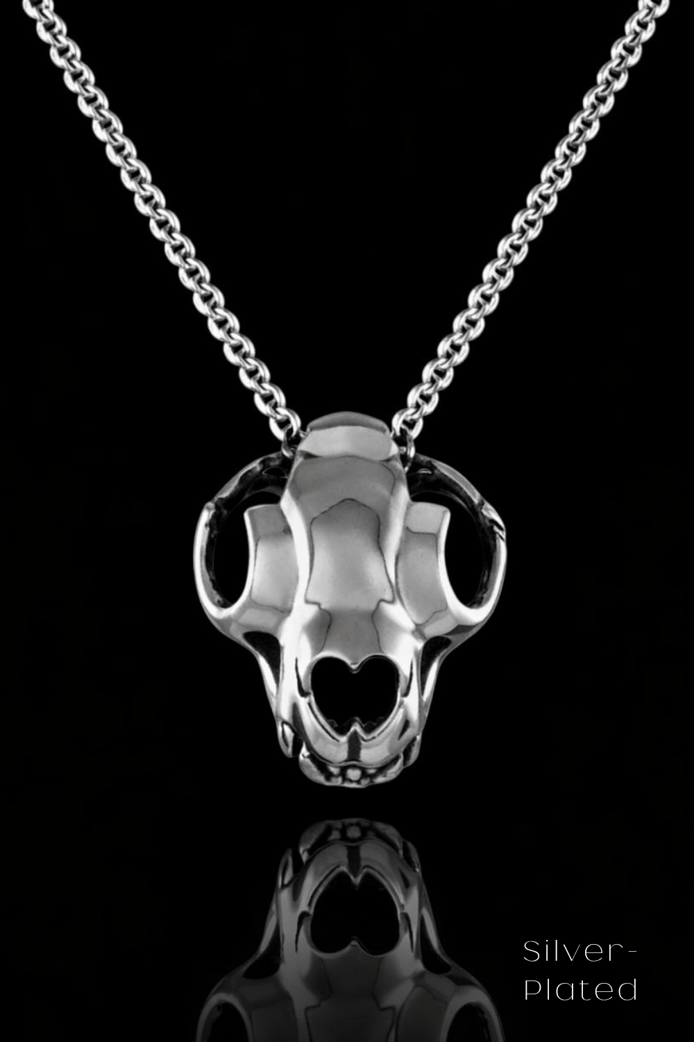 Collar Cabeza de Cuervo | Símbolo de Sabiduría, Transformación y Misterio | Hecho a mano en Plata 925, Baño de Oro 24K, Bronce