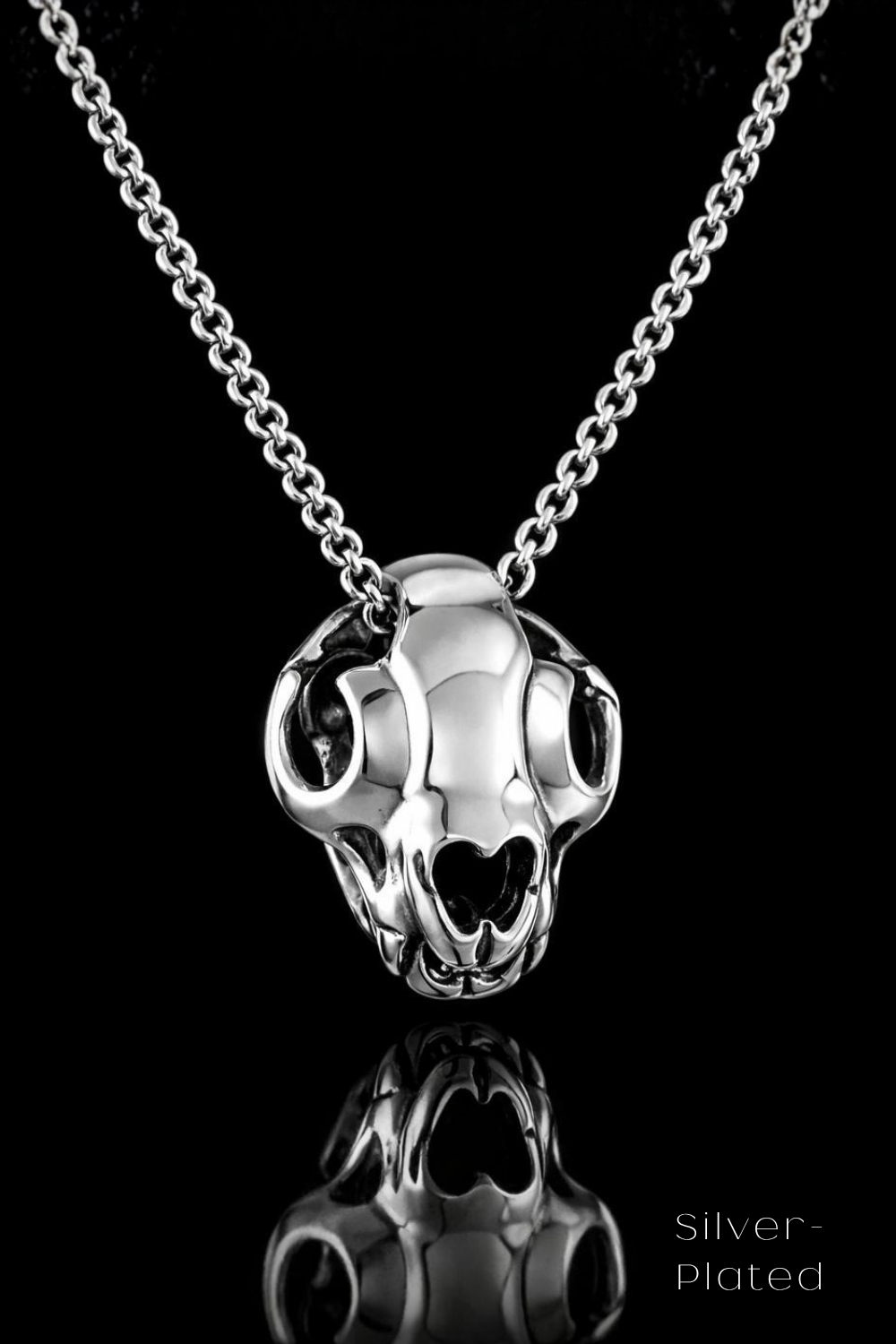 Collar Cabeza de Cuervo | Símbolo de Sabiduría, Transformación y Misterio | Hecho a mano en Plata 925, Baño de Oro 24K, Bronce