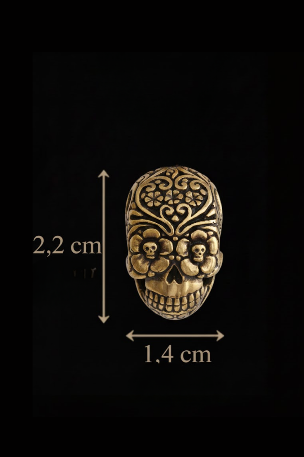 Day of the Dead Skull Necklace – Symbolic Bronze & Silver-Plated Finish | Limited Edition (Copy)